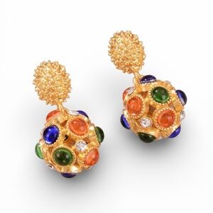 Victorian Royal Multicolor Statement Earrings